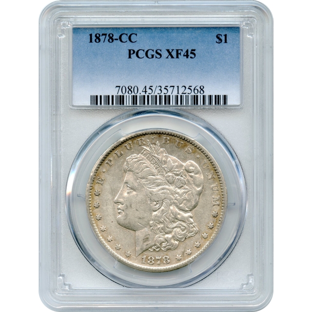 1878-CC $1 Morgan Silver Dollar PCGS XF45