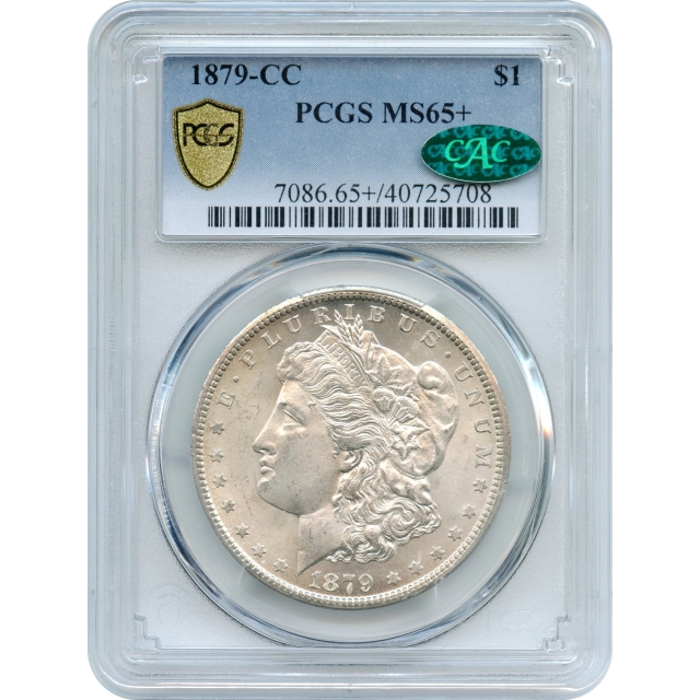 1879-CC $1 Morgan Silver Dollar PCGS MS65+ (CAC)