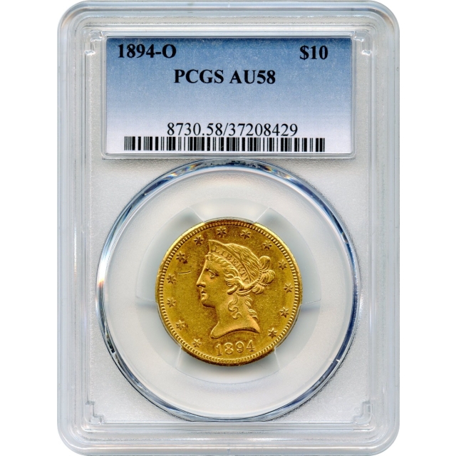 1894-O $10 Liberty Head Eagle PCGS AU58
