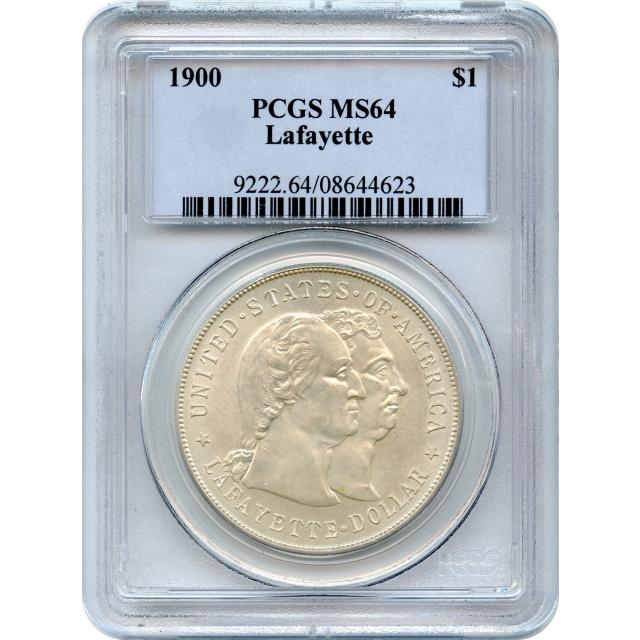 1900 $1 Lafayette Silver Commemorative PCGS MS64