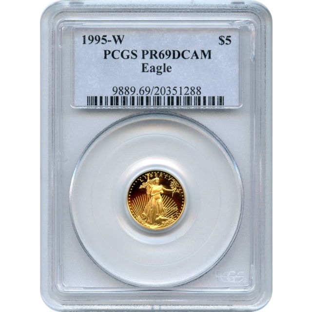 1995-W $5 Gold American Eagle PCGS PR69DCAM