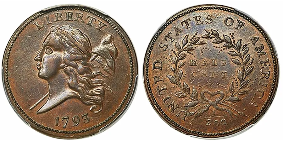 1793 Half Cent, McGuiganCoins