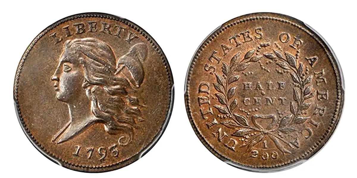 1793 Half Cent C-3 Pogue SB