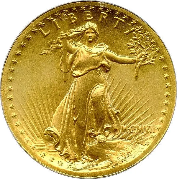 1907 Eagle CAC large Coin