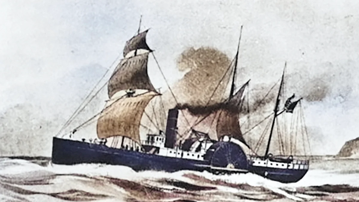 Brother Jonathan ship Painting
