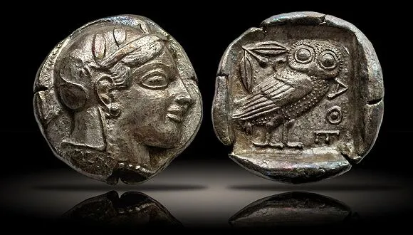 athens owl colosseo Coin