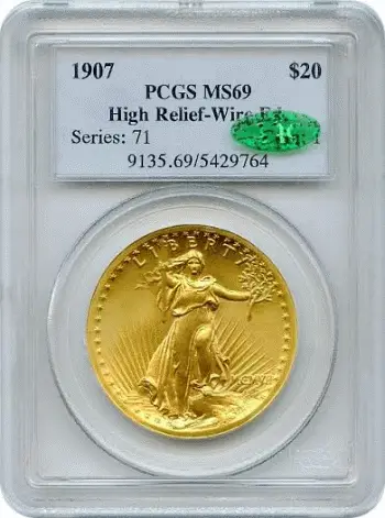 High Relief Saint-Gaudens Double Eagle Coin