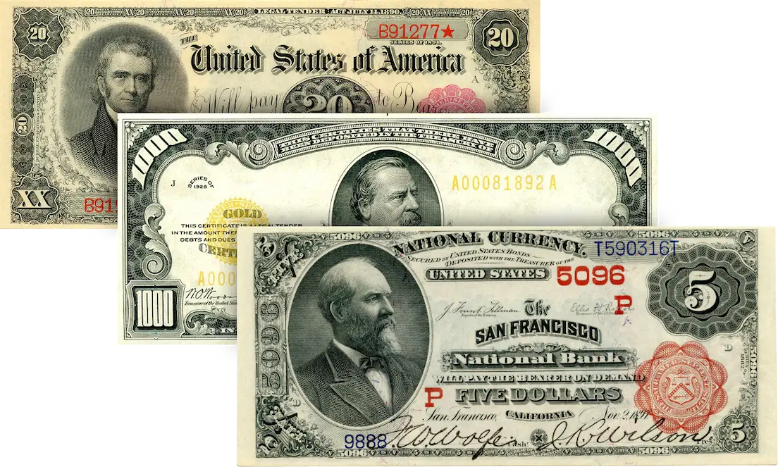 Paper Money 1882 National PMG Note Slide