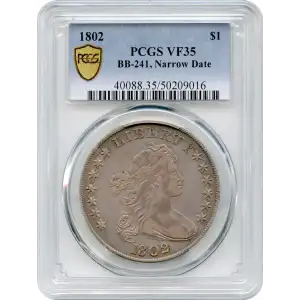 $1 Draped Bust Silver Dollar
