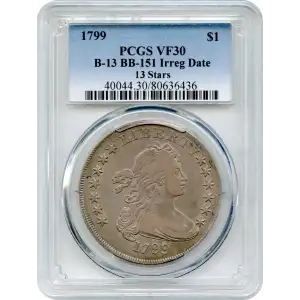 $1 Draped Bust Silver Dollar