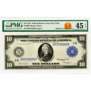 $10 1914 Red Seal Federal Reserve Notes 909 (2)