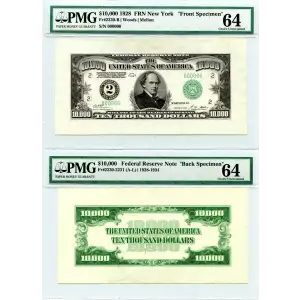 $10,000 1928  High Denomination Notes 2230-B
