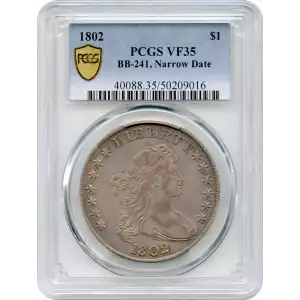 1802 $1 BB-241, Narrow Date (4)