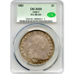 1803 Large 3 $1 B-6, BB-255 (2)