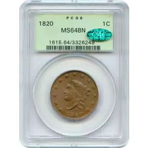 1820 1C Large Date, BN