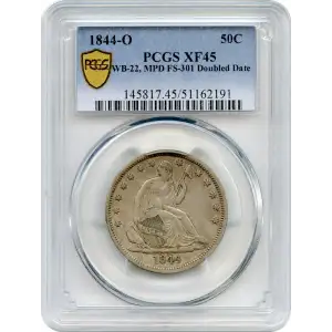 1844-O 50C WB-22, FS-301, Doubled Date (4)