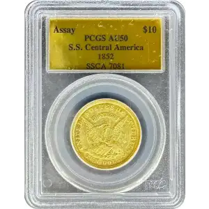 1852 $10 US Assay