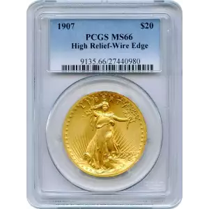 1907 $20 High Relief, Wire Edge (2)