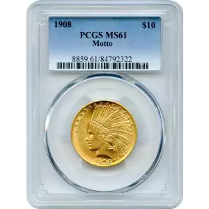 1908 $10 Motto