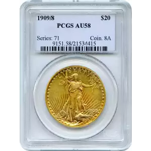 1909/8 $20 (2)