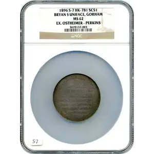 Bryan So-Called Dollar Silver Medal