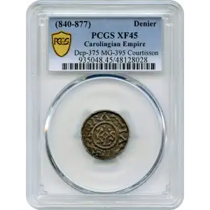 France Carolingian Empire Courtisson Denier