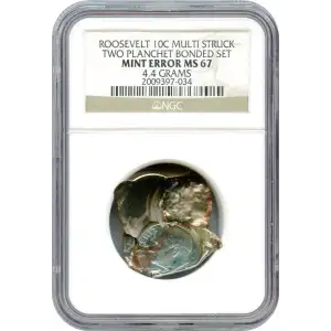 ROOSEVELT TWO PLANCHET BONDED SET