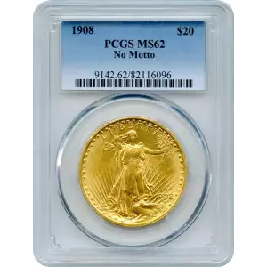 1908 $20 No Motto