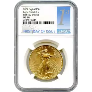 2021 Eagle Portrait T-2 First Day of Issue