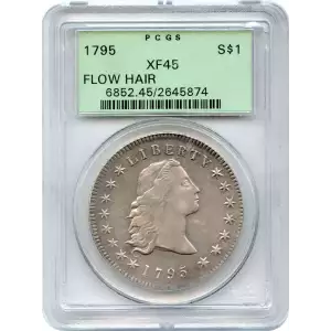 1795 $1 Flowing Hair, 3 Leaves
