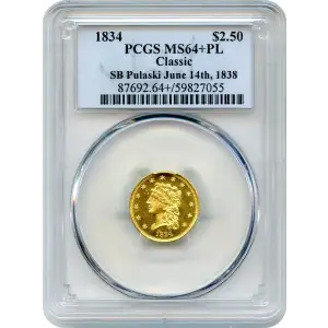 1834 $2.50 Classic, PL (5)