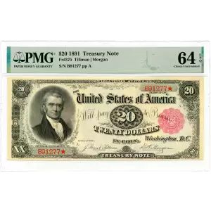 $20 1891 Small Red Treasury or Coin Notes 375