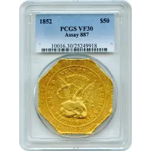 Territorial Gold - $50 U.S. Assay Office of Gold