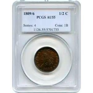 1809/6 1/2C 9 over Inverted 9, BN