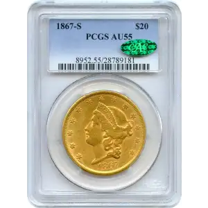 1867-S $20