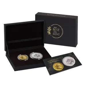 U.S. Mint Gold $1 Dollar & Silver Medal Set