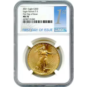 2021 Eagle Portrait T-2 First Day of Issue