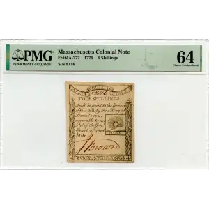 4s December 1, 1779  COLONIAL CURRENCY MA-272 (2)