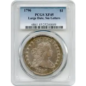 1796 $1 Large Date, Small Letters