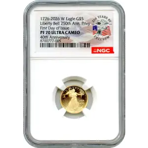 $5 Gold American Eagle 1/10oz