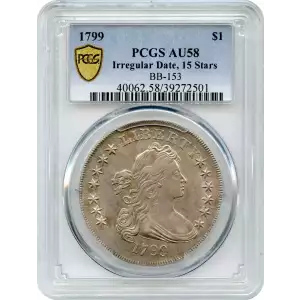 1799 $1 Irregular Date, 15 Stars BB-153 (3)