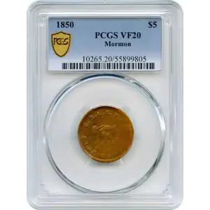 1850 $5 Mormon (3)