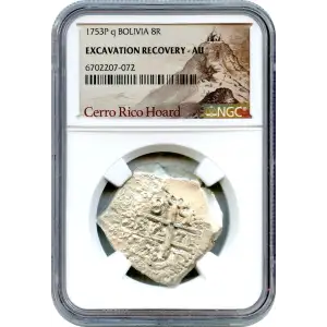 Bolivia Potosí, Silver Cob 8 Reales, Ferdinand VI