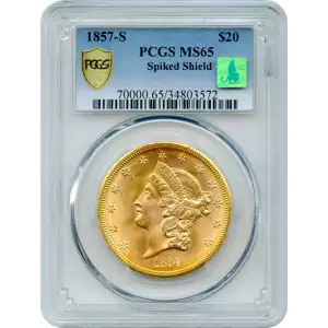 1857-S $20 Spiked Shield S.S. Central America (4)