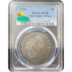 1798 $1 Small Eagle, 13 Stars (3)