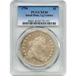1796 $1 Small Date, Large Letters