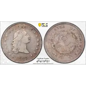 1795 $1 Flowing Hair, 3 Leaves (2)