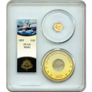 1853 G$1 S.S. Central America #2 (with Pinch) (2)