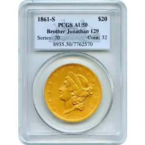 1861-S $20