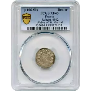 France Abbey of St.Martial Denier